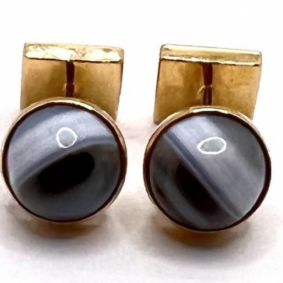 Gold and Black Cufflinks